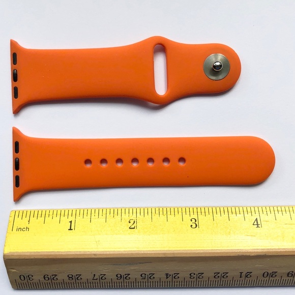 5/$20 NEW Pumpkin ORANGE Silicone Sport Band Apple Watch 38/40/41mm S/M - Picture 5 of 9